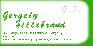 gergely hillebrand business card